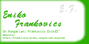 eniko frankovics business card